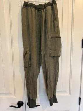 Young Fabulous & Broke Olive Green Cargo Joggers